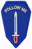 United States Army Infantry School Patch, Full Color, with Iron-On Adhesive