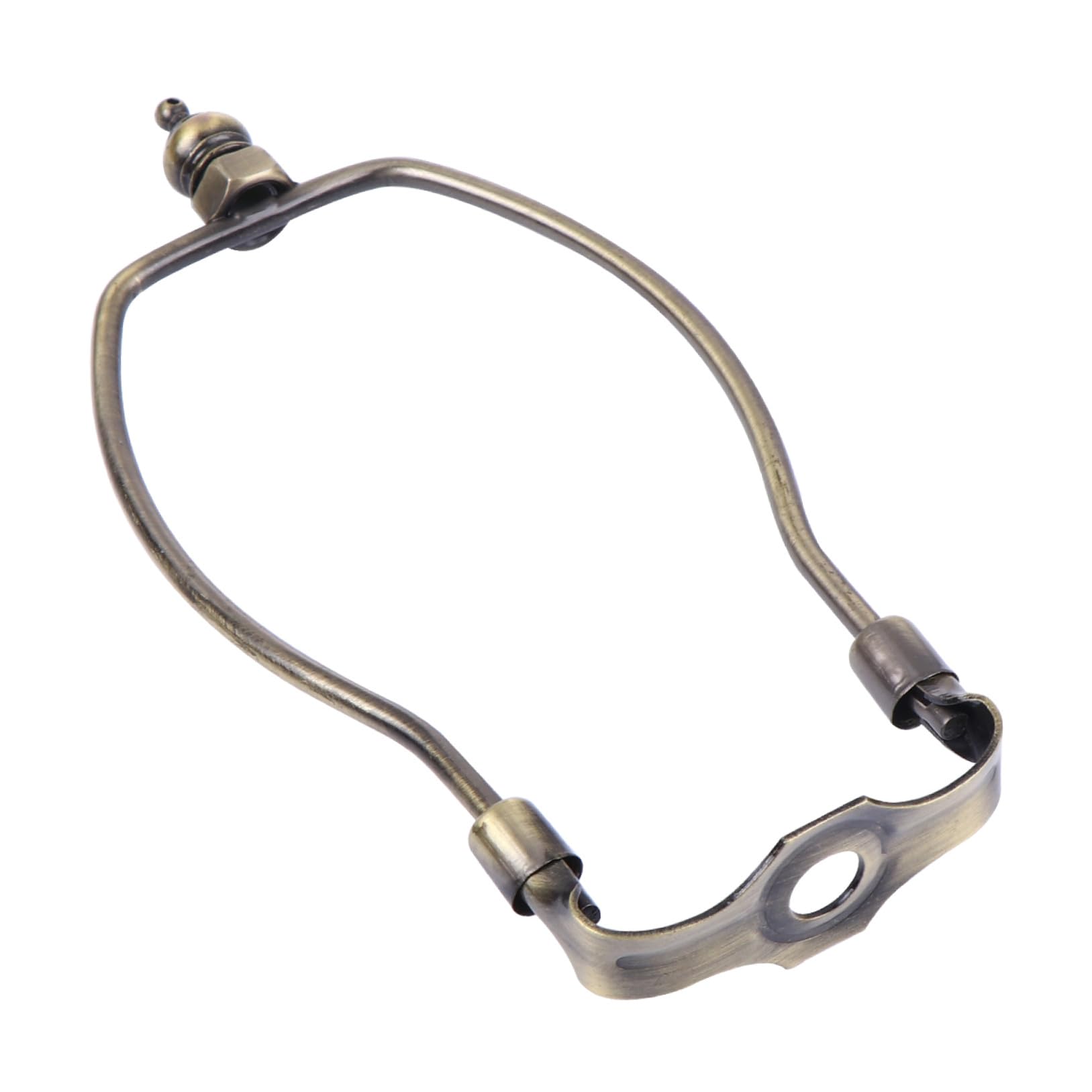 1pc Shade Bracket Harp Fitter Lamp Shade Lamp Shade Fitter Horn Light Bracket Lamp Harp Floor Picture Frame Holder Stand Frame for Lampshade Child Alloy Plating Lighting Light Pole
