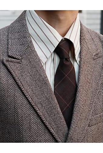 Boys Vest Retro Tweed Lapel Suit Vest for Boys Vintage Herringbone Formal Casual Western Double Breasted Waistcoat3