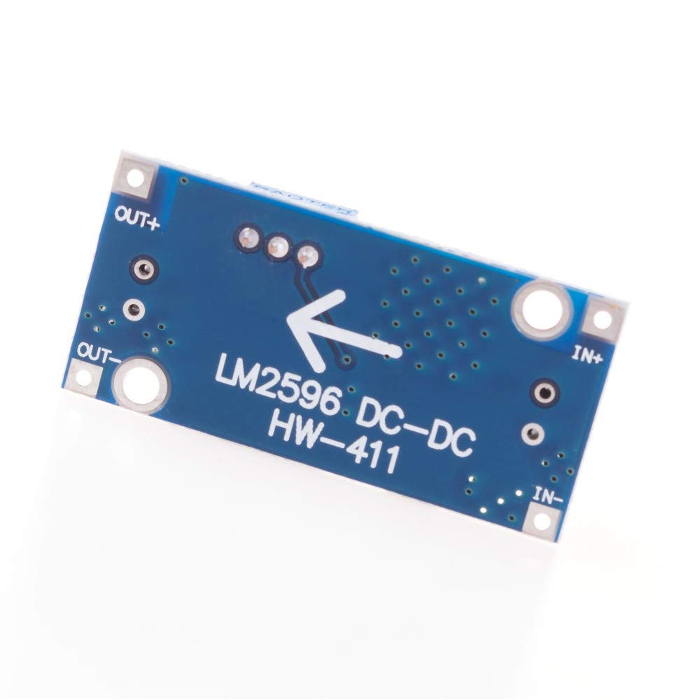 5 sztuk ANGEEK LM2596S DC napięcie zasilania Step Down moduł od 3,2-40 V po 1,25-35 V do Arduino