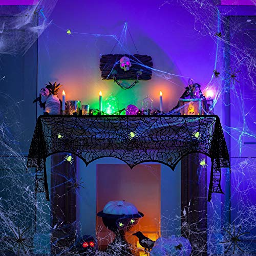 LOVEXIU Halloween Decoracion?Vispera De Todos Los Santos Terror TelarañA Manteles Exterior JardíN Decoracion Mesa?Decoracion Casa Listo para La Fiesta De Halloween para NiñOs