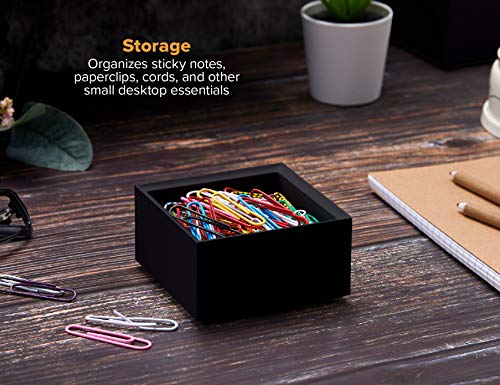 Image of Bostitch Office Konnect Desk Organizer Accessory Tray, Stacks for Desktop Storage, Black