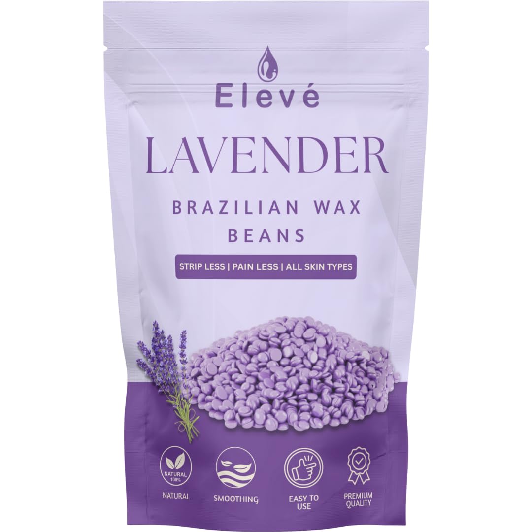 Elevé Brazilian Stripless Painless Hair Removal Wax For Men & Women| Quick & Easy Tan Removal Waxing For Face, Armpit & Bikini Areas Wax Beans, Wax For Men & Women (Lavender) (100g)-picture-15