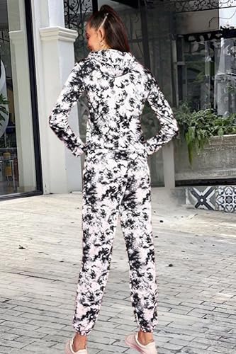 Image of POPWINGS Casual Self Design Solid Sweatshirt and Joggers Co-Ords Set for Women | Trendy Stylish Top and Bottom Set for Women | Women Hooded Sweatshirt and Joggers Set | Women Co Ords Set Summer Wear