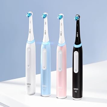 Oral-B Rechargeable Electric Toothbrush, iO3 Clean & Protect, 3 Cleaning Modes, Visible Pressure Sensor, White