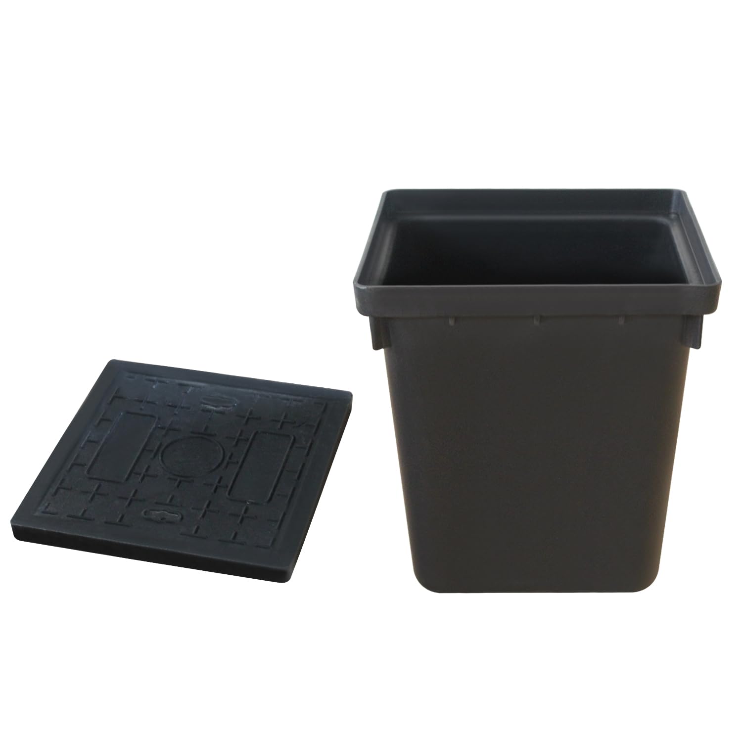 Arqueta electrica estanca para telecomunicaciones caja derivación eléctrica exterior conexión eléctrica exterior conexiones impermeable derivación exterior arqueta de plastico (L410mm W410mm H450mm)