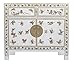 Fine Asianliving Aparador Chino Mariposas Pintadas a Mano Blanco A90xP40xA80cm Armario Chino Mueble de TV Chino Armario de Boda Aparador Cómodas Chinas orientales