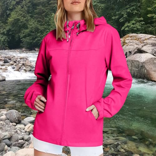 Chaqueta softshell mujer impermeable transpirable con capucha tallas grandes 2