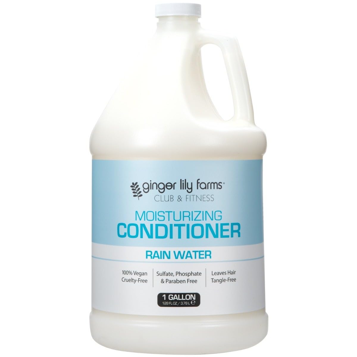 Ginger Lily Farms Club & Fitness Moisturizing Conditioner for Dry Hair, 100% Vegan & Cruelty-Free, Rain Water Scent, 1 Gallon (128 fl oz) Refill Ginger Lily Farms Club & Fitness Moisturizing Conditioner for Dry Hair, 100% Vegan & Cruelty-Free, Rain Water Scent, 1 Gallon (128 fl oz) Refill
