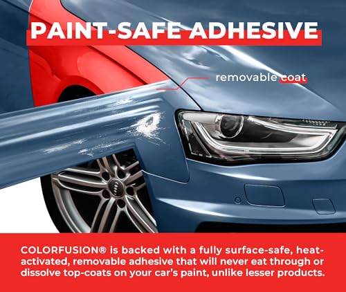 Image of ColorFusion PPF by VViViD, Gloss China Blue Dry Apply PPF Vinyl Car Wrap Roll 1.3ft x 5ft