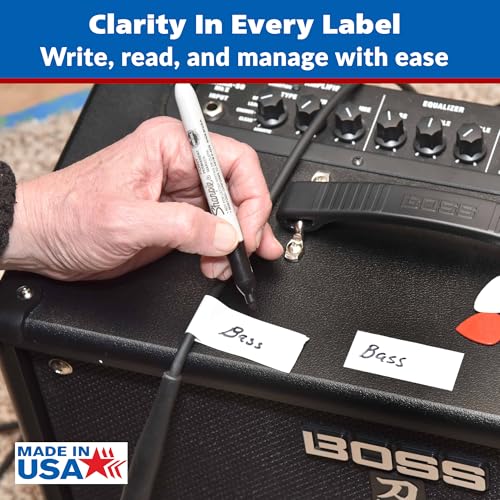 Image of Gaffer Power Console Tape 1 in x 20 Yds, Write-On Labeling, Made in USA | Low tack artist tape for audio mixers and studios; removes clean, no residue
