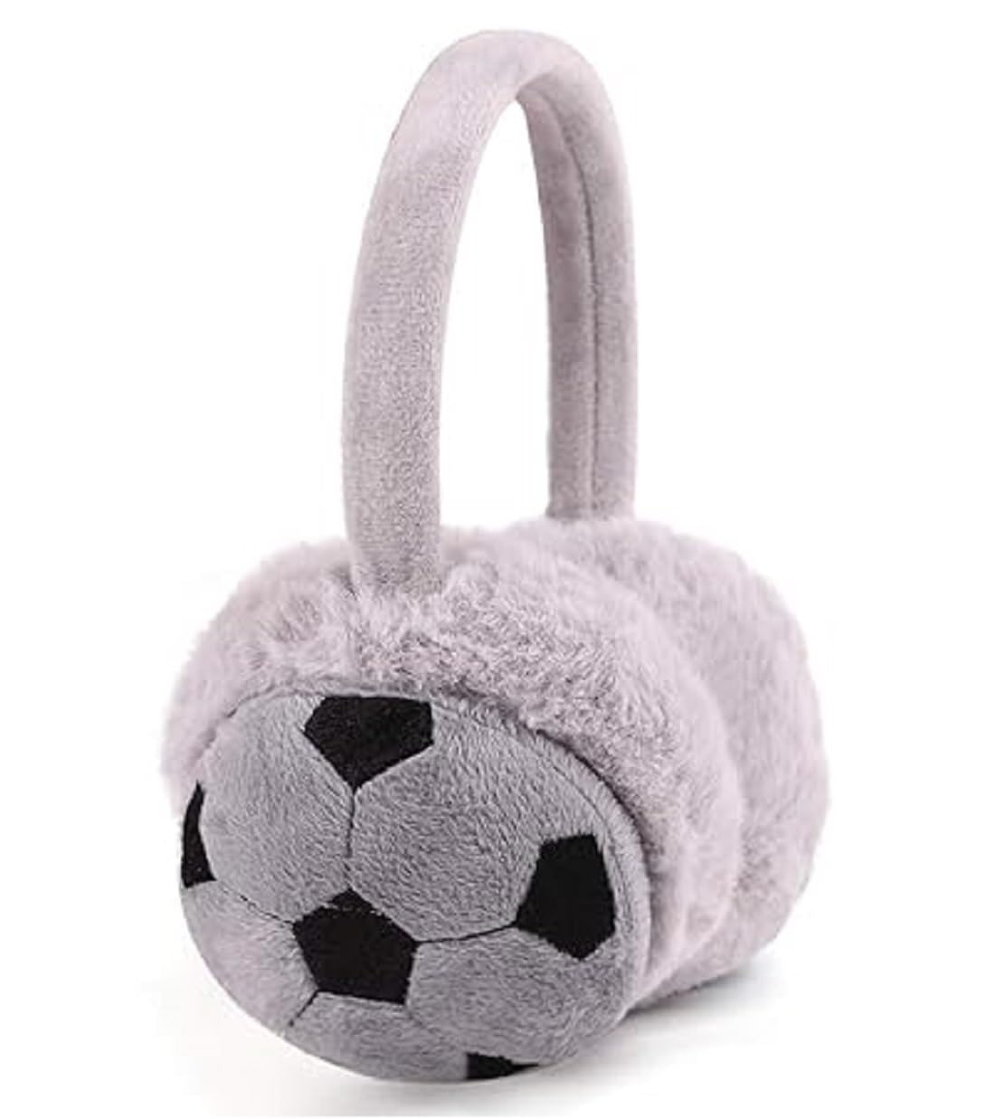 Capieum Soccer Ball Design Plush Earmuffs, Multicolor Winter Ear Warmers, Winter For Kids And Adult, Pack 2-image-25