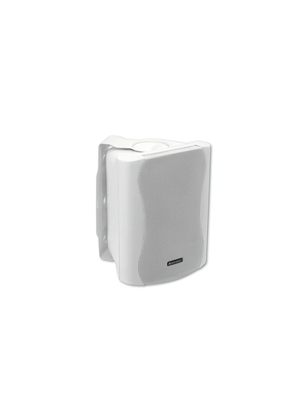 OMNITRONIC C-50A aktiv weiß 2x | Aktives 2-Wege-Lautsprecherpaar mit Halterung, 5"-Tieftönern und 50 W RMS