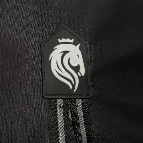 Image of Equinavia Norse Lightweight 100g Fill Horse Rain Blanket | Waterproof Turnout Sheet - Black - 66 in - Black - 66 in