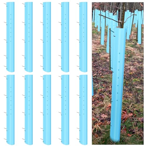 Pushglossy 10 Pack 48 Inch Tree Seedling Sapling Grow Tubes...