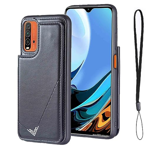 �yOULO1�z�K�p XIAOMI Redmi 9T / Redmi 9 Power/Note 9 4G �P�[�X �蒠�^ �J�[�h���[ �X�}�z�P�[�X�i�u���b�N�j�V���I�~ ���b�h�~�[9t ���b�h�~�[�m�[�g9 4g �|�P�b �ϏՌ� �y�� ���� �w�� IC �J�[�h��