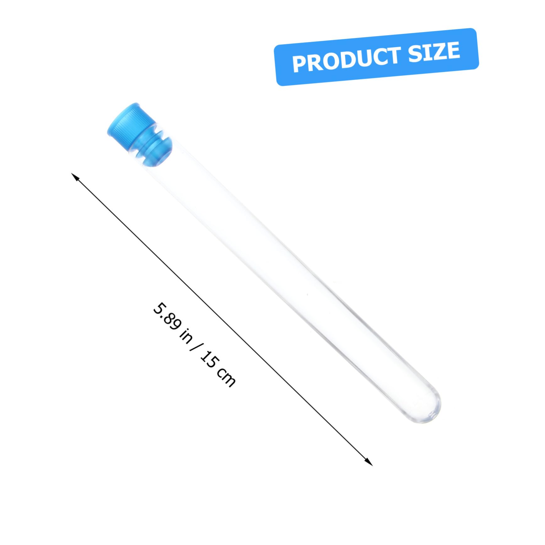 NAMOARLY 6pcs Scientific Test Tube Rack Silicone Caps for Lab Use Education Random