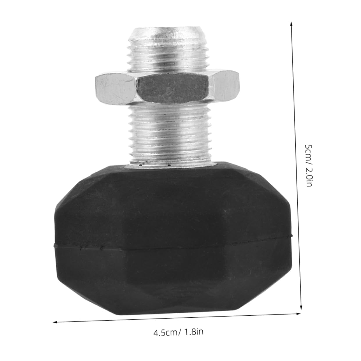 LIOOBO 2pcs Roller Skate Brakes Adjustable Rubber Toe Stops for Quad Skates Non-Marking Stoppers for Indoor/Outdoor Use