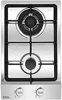 Cooktop Dominó a Gás 2 Bocas Eos Chama Tripla Inox Ecg02 Bivolt