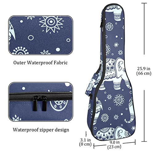 Housse pour ukulélé soprano antichoc et imperméable violette - 4