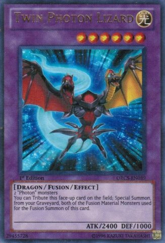 Amazon.com: Yu-Gi-Oh! - Twin Photon Lizard (ORCS-EN039) - Order of