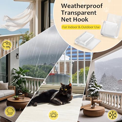Crochet filet chat avec colle silicone extra forte résistant intempéries