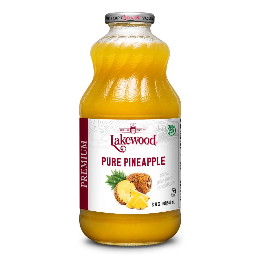 Amazon.com : LAKEWOOD Pineapple Juice, 32 FZ : Fruit Juices