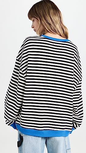Free People Women's Classic Striped Crew3