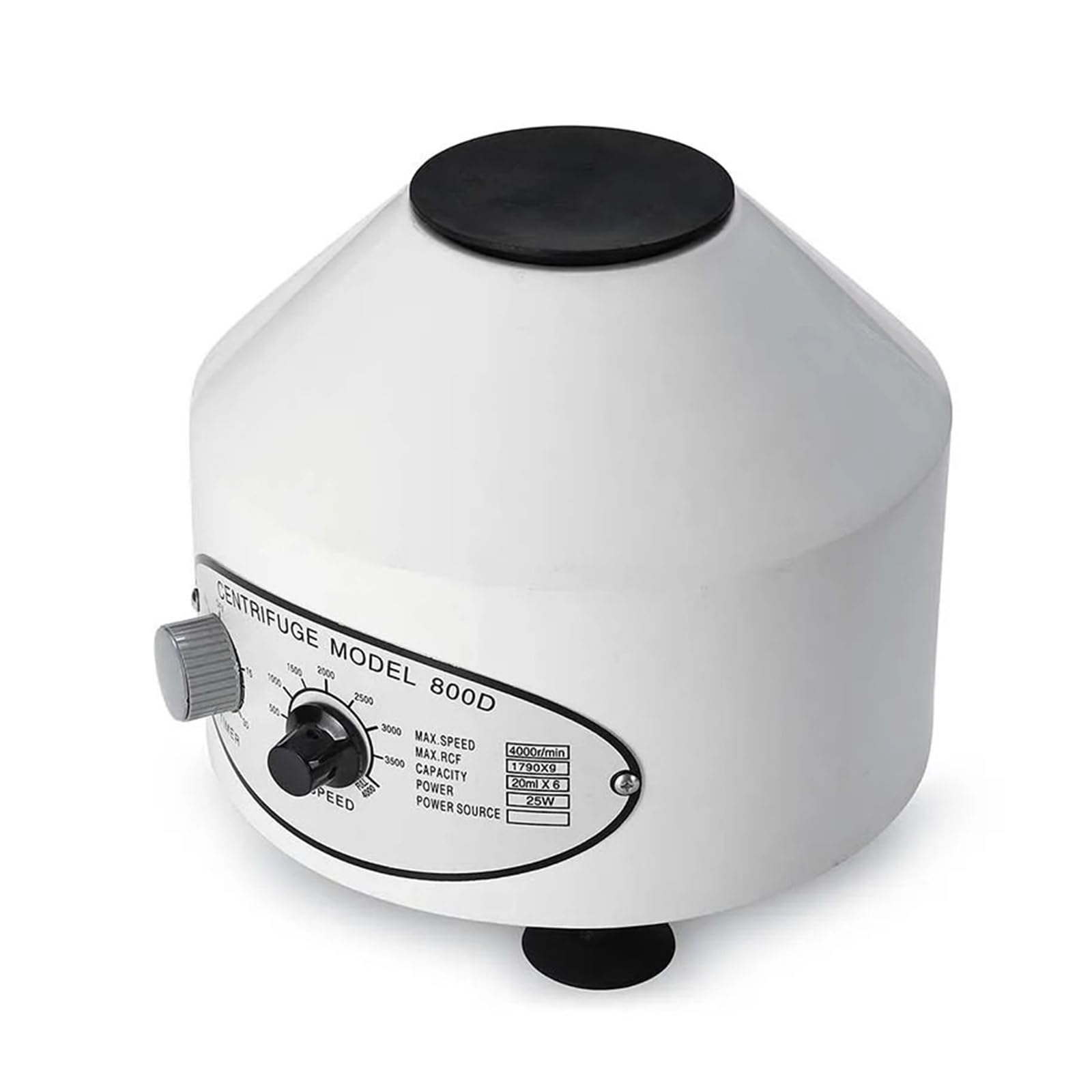Centrífuga de Laboratorio eléctrica de 800D y 4000 RPM de Alta eficiencia, máquina de práctica médica, centrífuga de Escritorio(White)