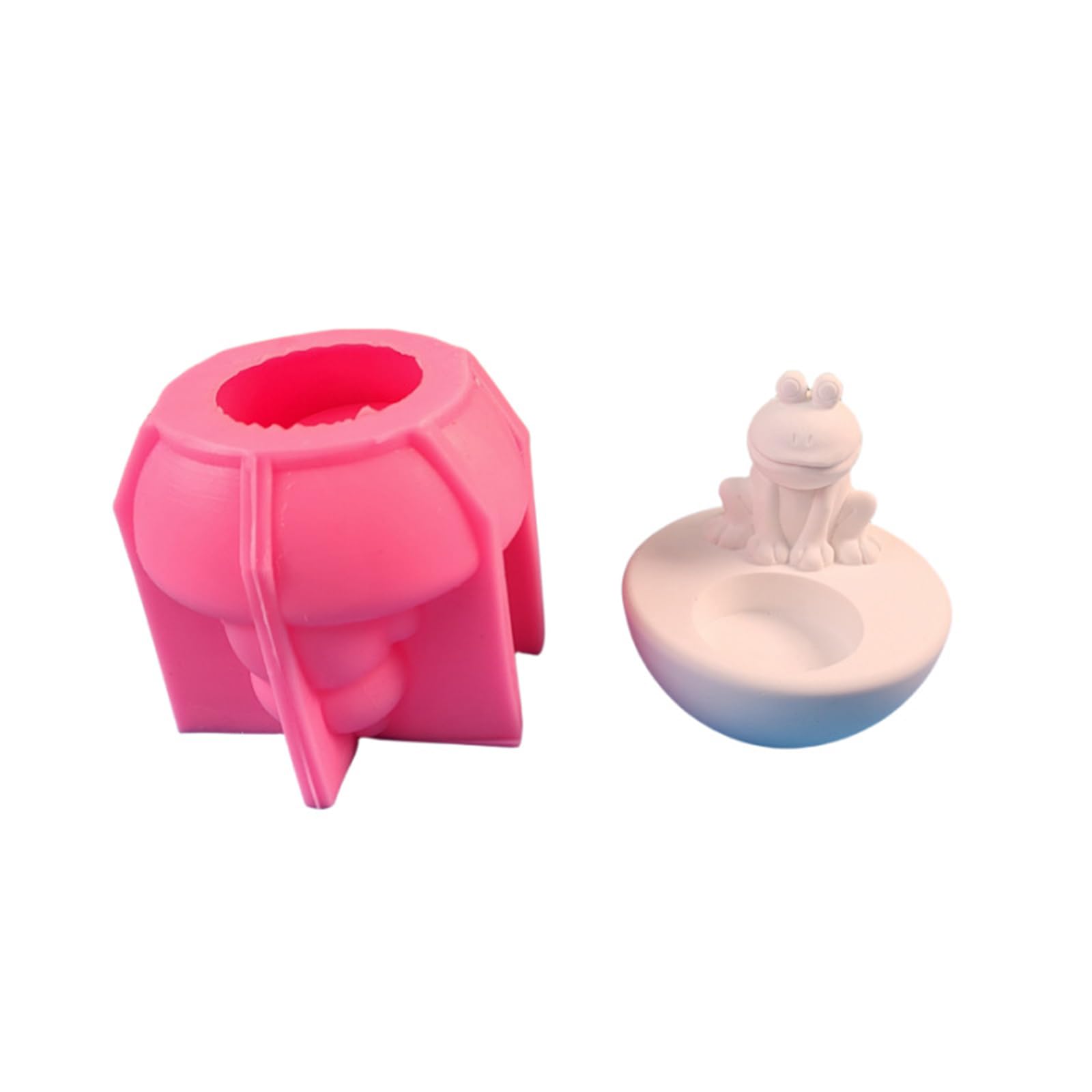Tsophreniq Frog Holder Resins Animal Candlesticks Silicone Molds Castings Table Decorations Candlesticks Resins Frog Silicone Castings