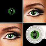 COLOR OJO DE SERPIENTE VERDE. Ojos vibrantes e impactantes de aspecto muy natural.