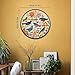 Vintage Bird Puzzles for Adults 1000 Pieces, Round Flower Jigsaw Puzzle Birds, Circle Plant Floral Jigsaw Puzzle Nature