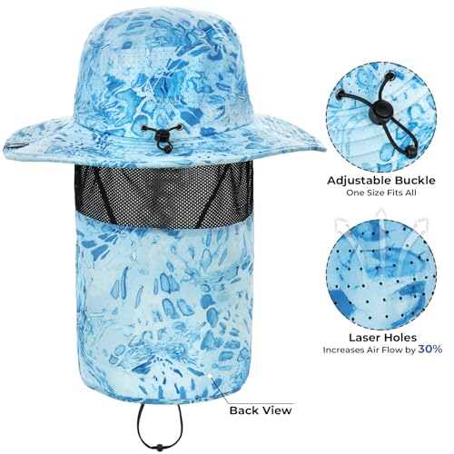 Image of KastKing Sol Armis UPF 50 Boonie Hat - Sun Protection Hat, Fishing Hat, Beach & Hiking Hat, Paddling
