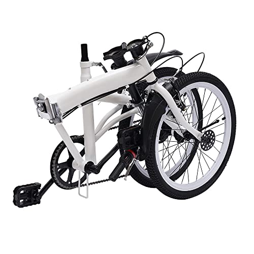 DDZcozy Vouwfiets vouwfiets fiets fiets 20 inch 7 versnellingen Double V rem Folding Bike Up to Folding Carbon Steel… - Afbeelding 6