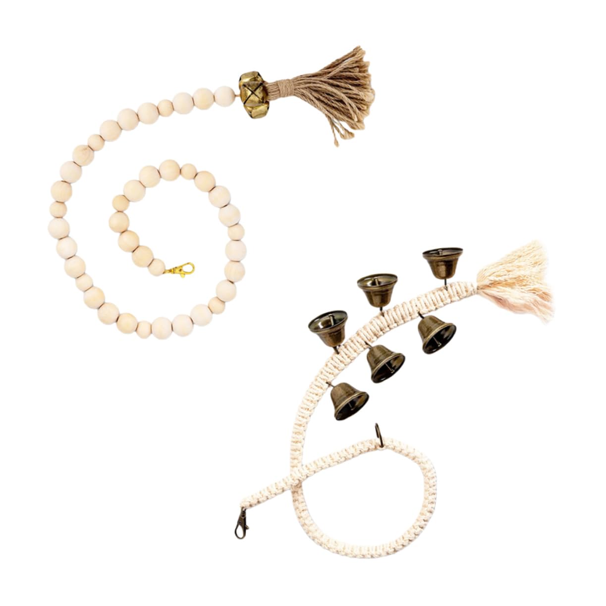 SUPVOX 2-Pack Dog Doorbells Pet Training Bells for Puppies Wear-Resistant Pet Supplies Indoor Hanging Dog Doorbell