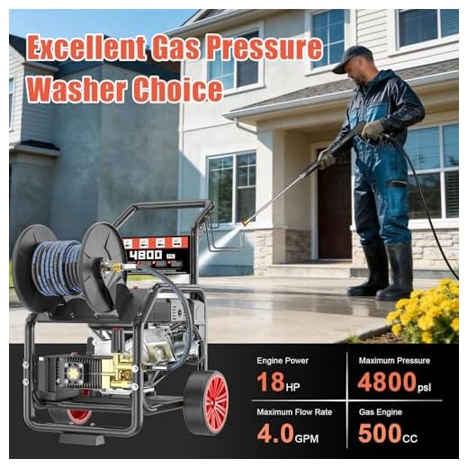 High-Performance 4800PSI Gas Pressure Washer