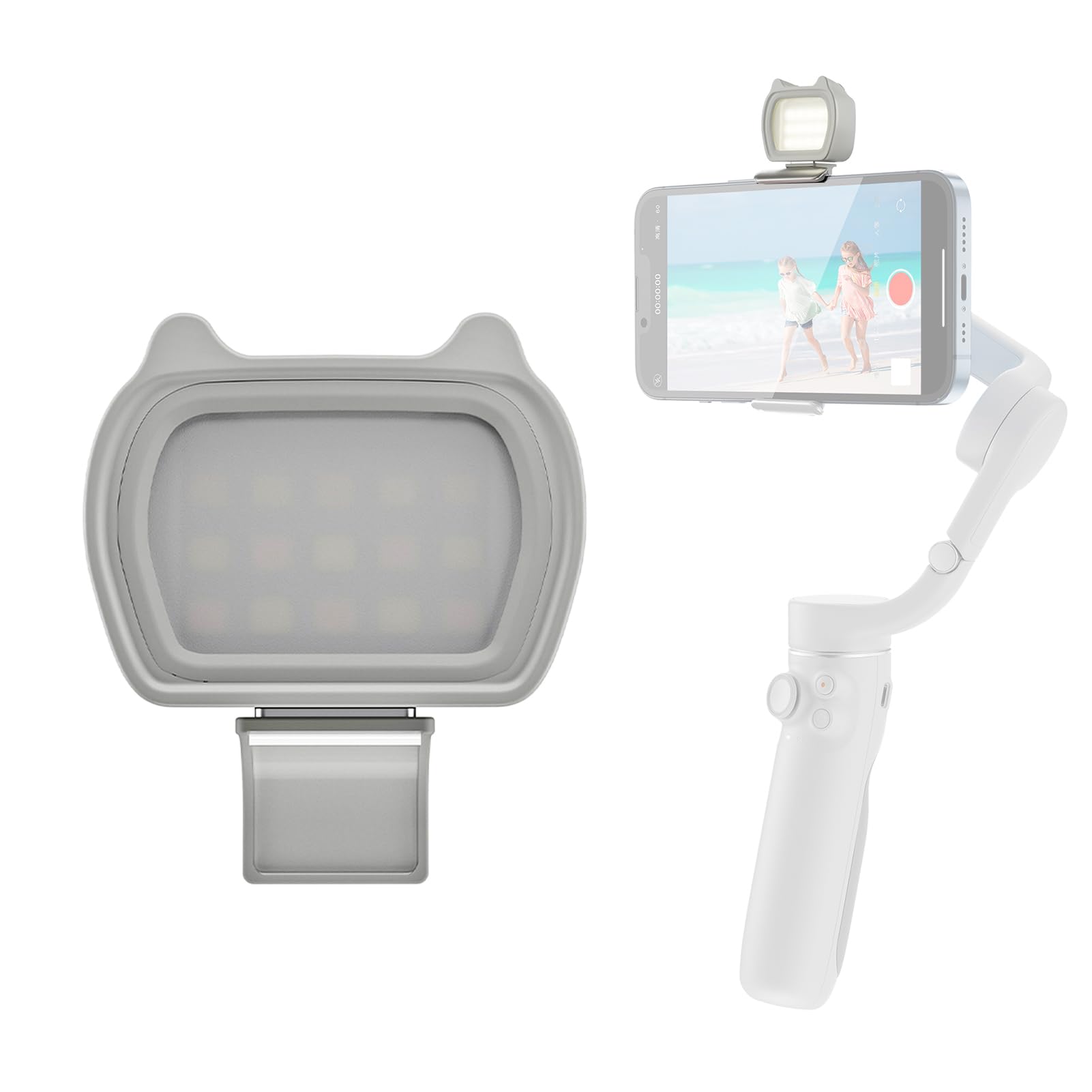 Eacam Multifunctional Magnetic Fill-in Light Portable LED Light with 3 Adjustable Color Temperature Compatible with DJI OM6/OM SE/OM 5/OM4 SE