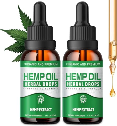Drloton m Oil Drops High Potency - 2 000 000 Maximum Strength Organic m Tincture for Pain Relief Skin Anxiety- Natural m Oils Extract-m Supplements Vegan Non-GMO 2 Pack