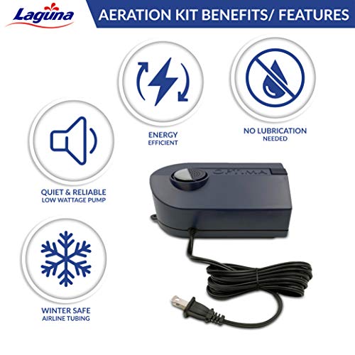 Laguna Aeration Kit for Ponds – Year-Round Water Aeration System – Improves Oxygen Exchange & Prevents Freezing – Includes Pump, 30 ft Airline Tubing, Air Stone & Float – For All Pond Sizes by Hagen - Image 4
