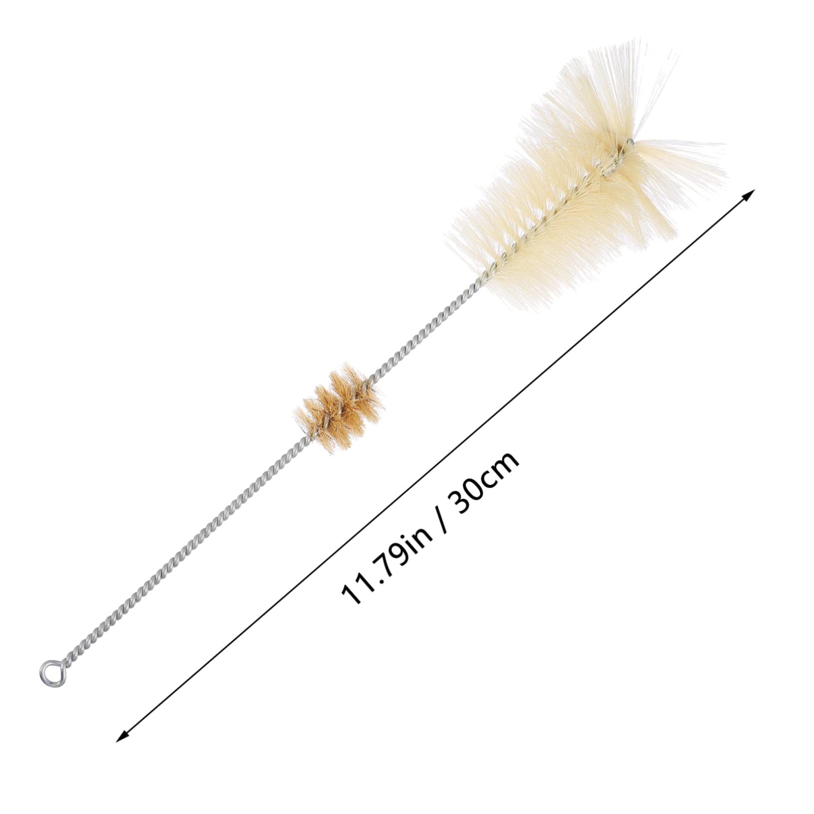 Healeved 4pcs Bottle Brush Bottle Cleaner Brush Water Bottle Scrubbing Brush Pipette Bottle Washer Scrubber Cup Cleaning Brush Sippy Cup Straw Cup Brush Mug Pig Hair Beige