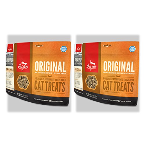 Orijen 2 Pack Original Freeze-Dried Cat Treats 1.25 Oz. ea. Fast