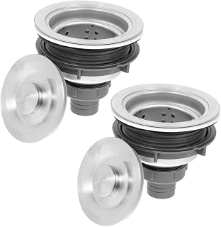 2Pcs Stainless Steel Sink Drain Strainers for Hair Salon Wash Beds Durable Drain Basket for Water Management and Easy Installation