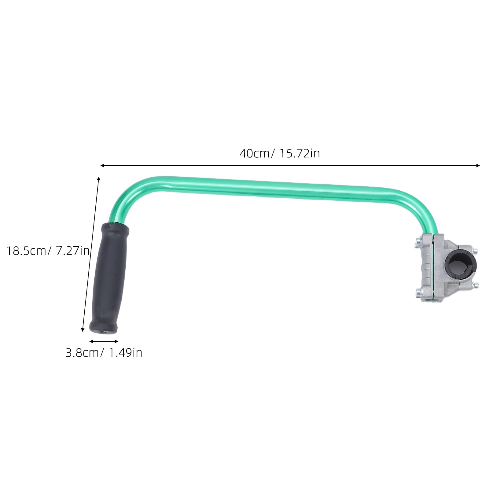 Maniglia di Supporto Regolabile per Tosaerba con Cinghia Verde, Impugnatura Ergonomica per Decespugliatore e Accessori da Giardinaggio per Manutenzione Prato e Uso Prolungato