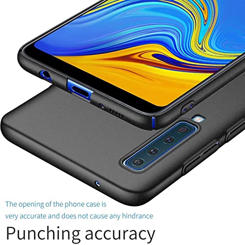 Image of Mobile Back Cover Case for Samsung Galaxy A9 (2018) (Silicone Case|CameraProtection|Black SC1510)