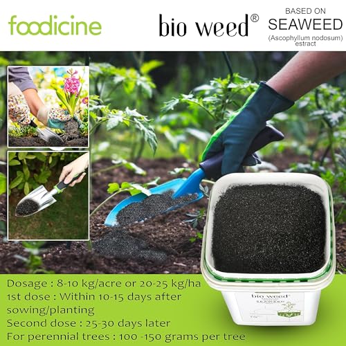 Image of Bio Weed 5 KG - Seaweed Extract Granules Premium Plant Fertilizer and Growth Promoter for All Types of Plants