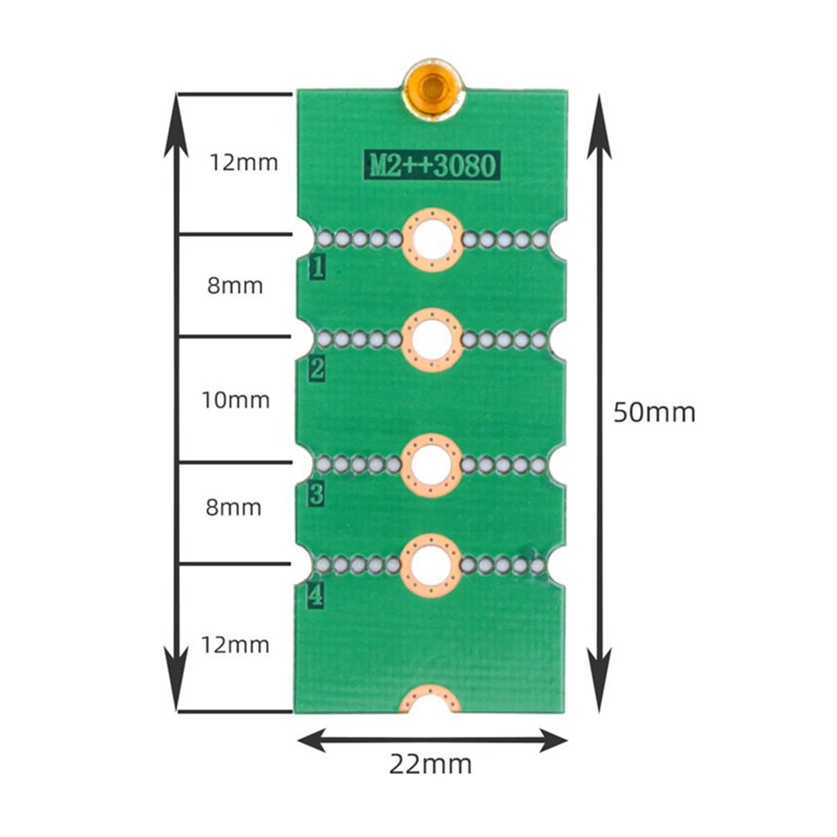 Namvo Convertitore adattatore di espansione M.2 NVMe 2230 2242 2260 2280 a SSD di dimensioni lunghe per prestazioni di archiviazione migliorate