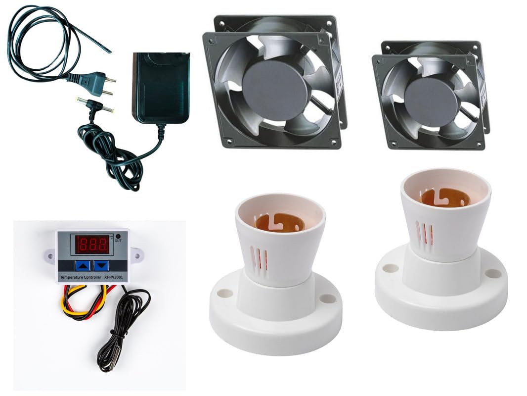 HUMBE&CO-egg incubator making kit XH-W3001 2 dc12v FANs 1 Adapter 2 holder 1, 2 pin-picture-15