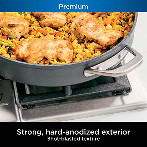 Ninja C30140 Foodi NeverStick Premium HardAnodized 4Quart Sauté Pan