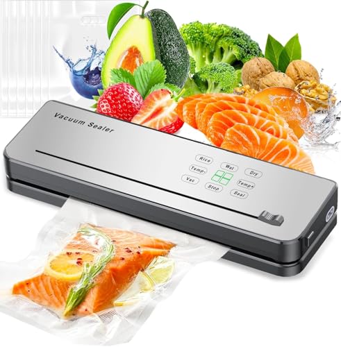 Machine Sous Vide Alimentaire ESoundvol 8 en 1 Avec Contrôle de la Température, Coupe-Aliments Intégré et Affichage LED Visible Pour la Conservation des Aliments...