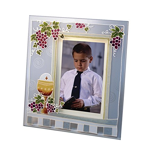 Leaflet Missal First Communion Grapes of the Vine Photo Frame (Blue)